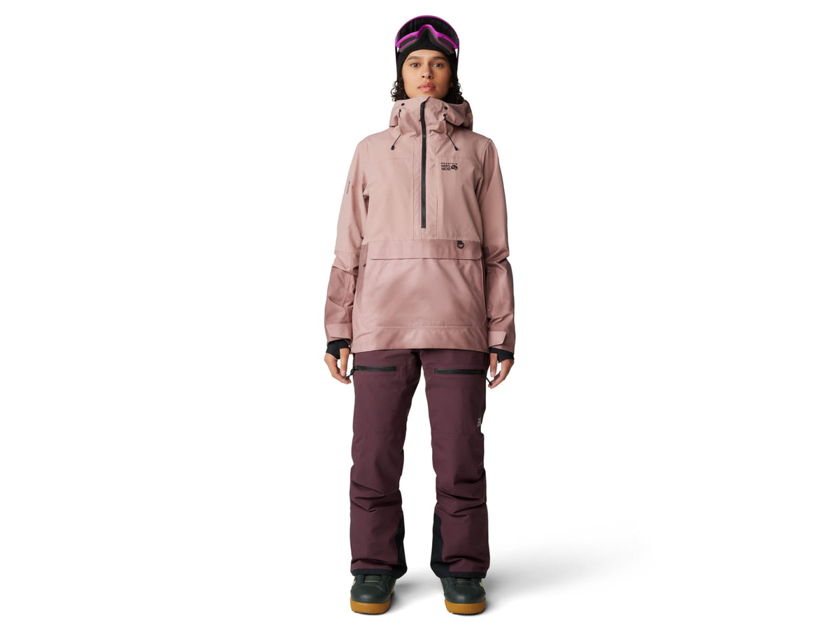 Mountain Hardwear Powder Maven Anorak - Women's Smoky Quartz Smoky Quartz Vapors Print Medium 2090681642-M