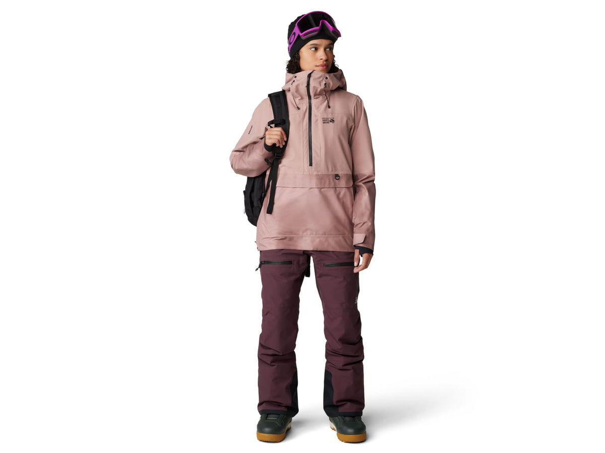 Mountain Hardwear Powder Maven Anorak - Women's Smoky Quartz Smoky Quartz Vapors Print Medium 2090681642-M