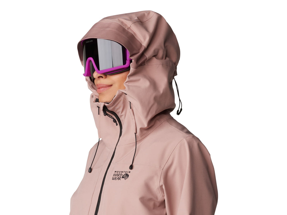 Mountain Hardwear Powder Maven Anorak - Women's Smoky Quartz Smoky Quartz Vapors Print Medium 2090681642-M