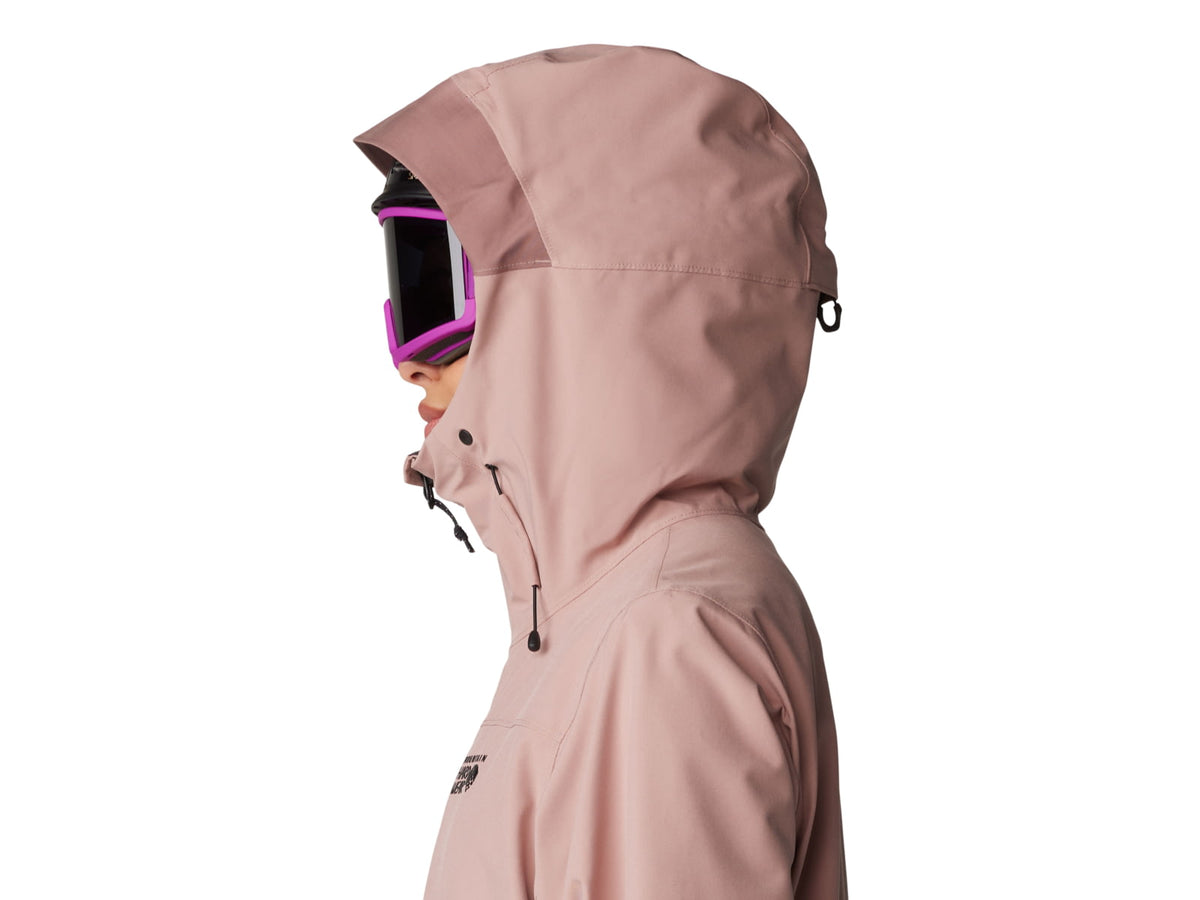 Mountain Hardwear Powder Maven Anorak - Women's Smoky Quartz Smoky Quartz Vapors Print Medium 2090681642-M