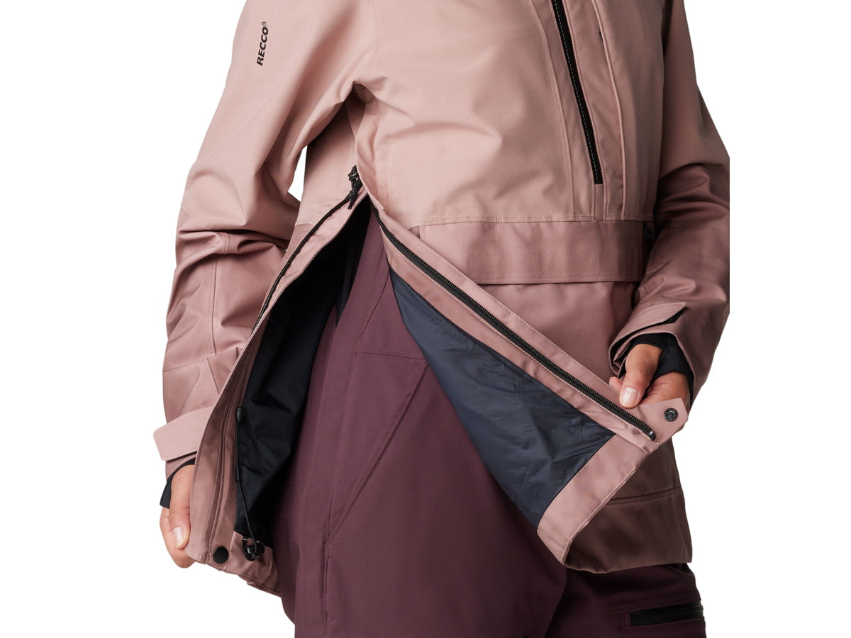 Mountain Hardwear Powder Maven Anorak - Women's Smoky Quartz Smoky Quartz Vapors Print Medium 2090681642-M