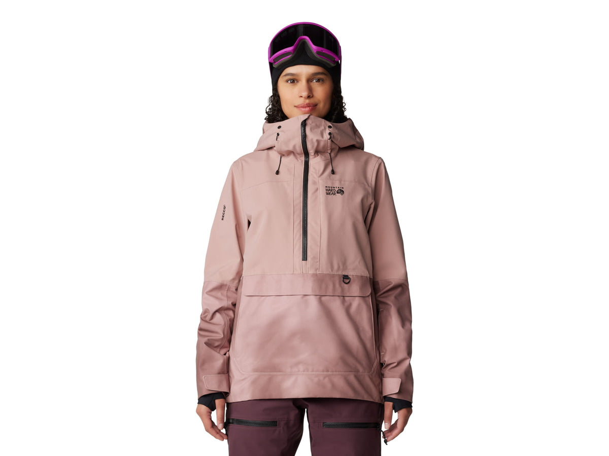 Mountain Hardwear Powder Maven Anorak - Women's Smoky Quartz Smoky Quartz Vapors Print Medium 2090681642-M