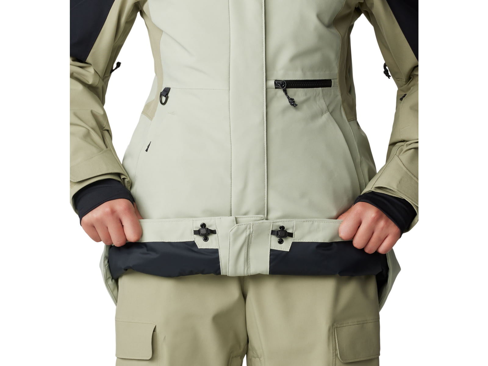 Mountain Hardwear Powder Maven Parka - Women's White Sage Mantis Green Black Small
