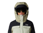 Mountain Hardwear Powder Maven Parka - Women's White Sage Mantis Green Black Small