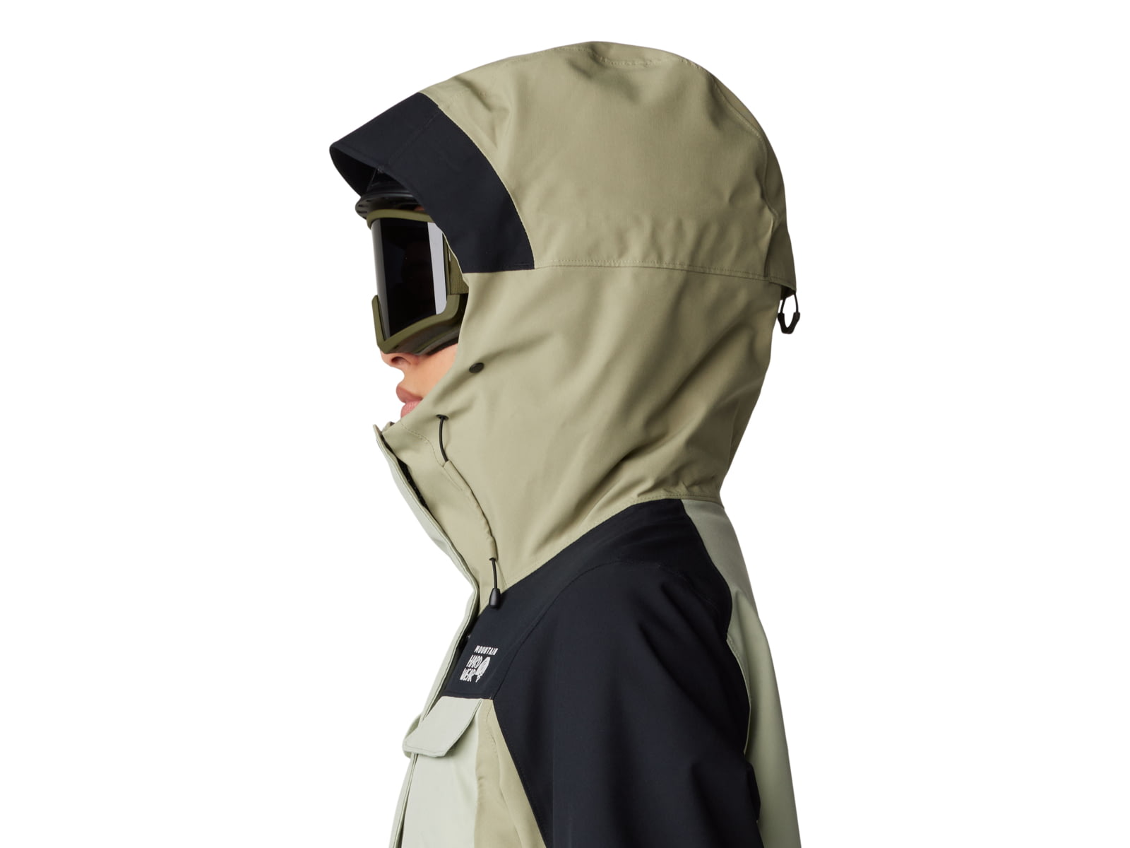 Mountain Hardwear Powder Maven Parka - Women's White Sage Mantis Green Black Small