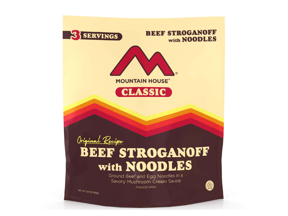 Mountain House Beef Stroganoff with Noodles 3 Servings