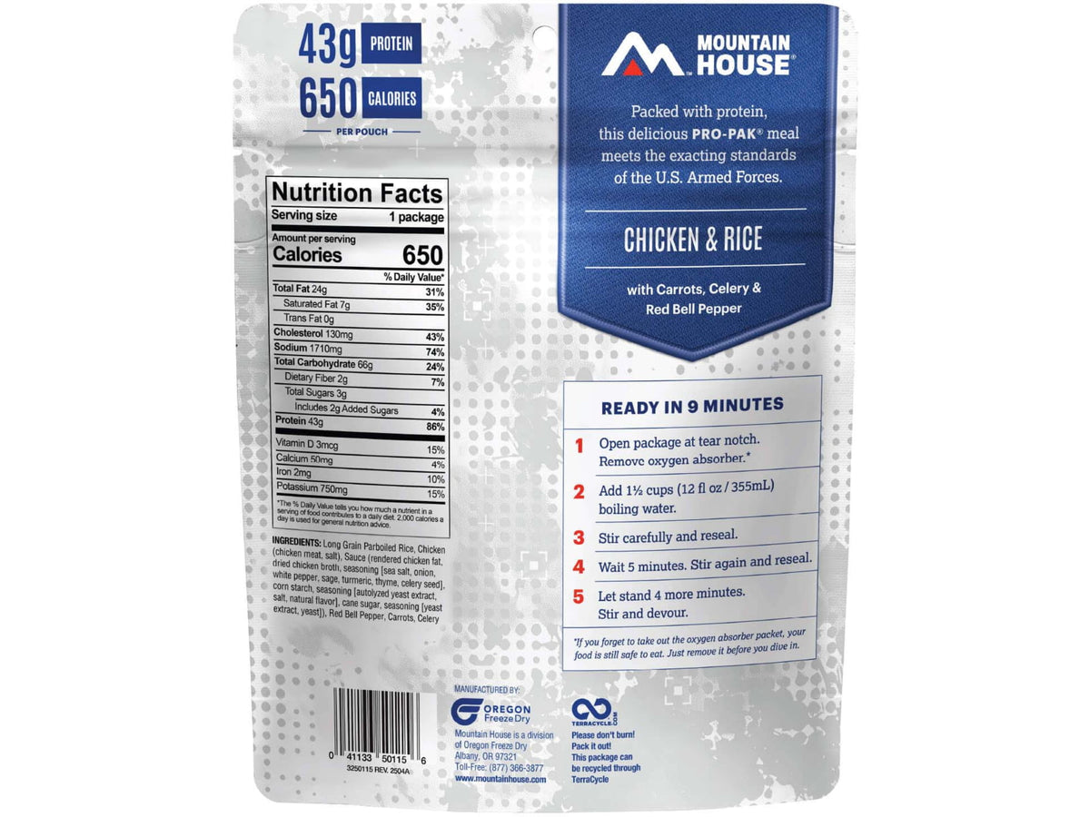 Mountain House Chicken and Rice Pro-Pak 1