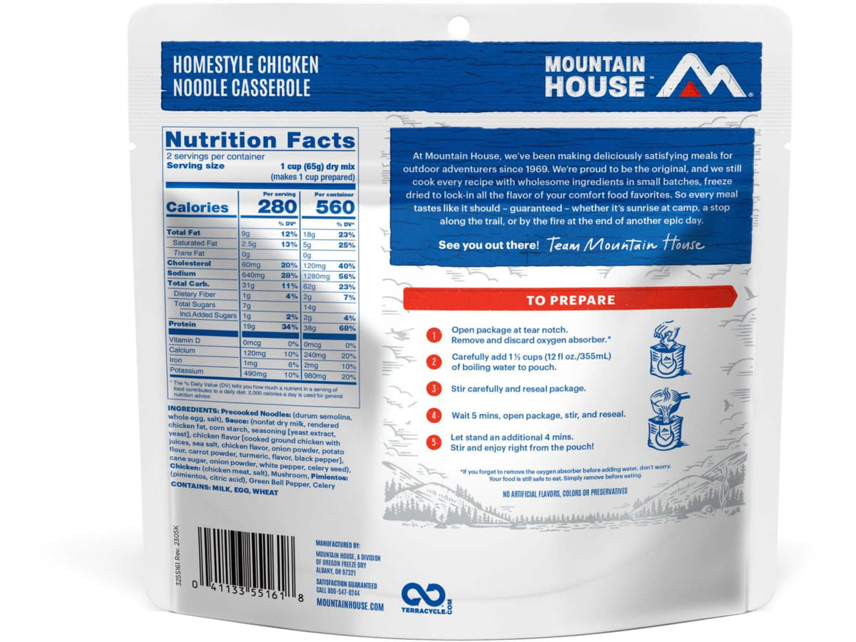 Mountain House Homestyle Chicken Noodle Casserole Pouch 2