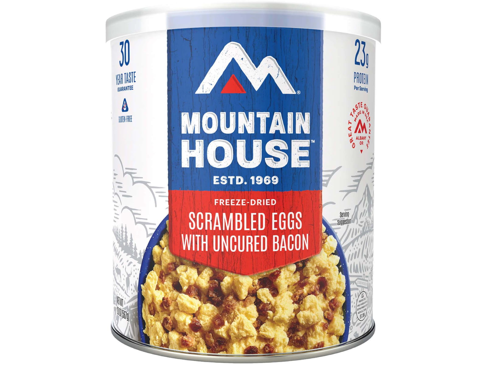 Mountain House Scrambled Eggs with Bacon Can 9