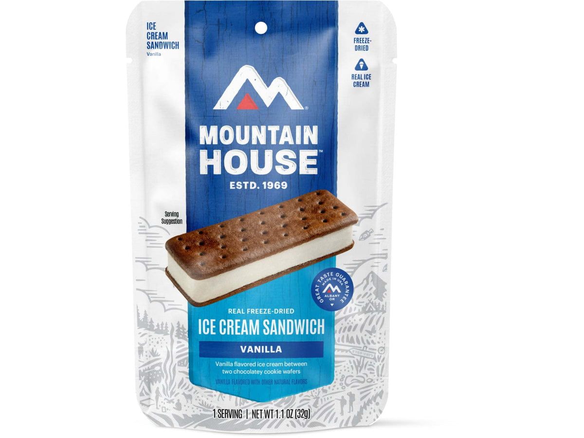 Mountain House Vanilla Ice Cream Sandwich Pouch 1