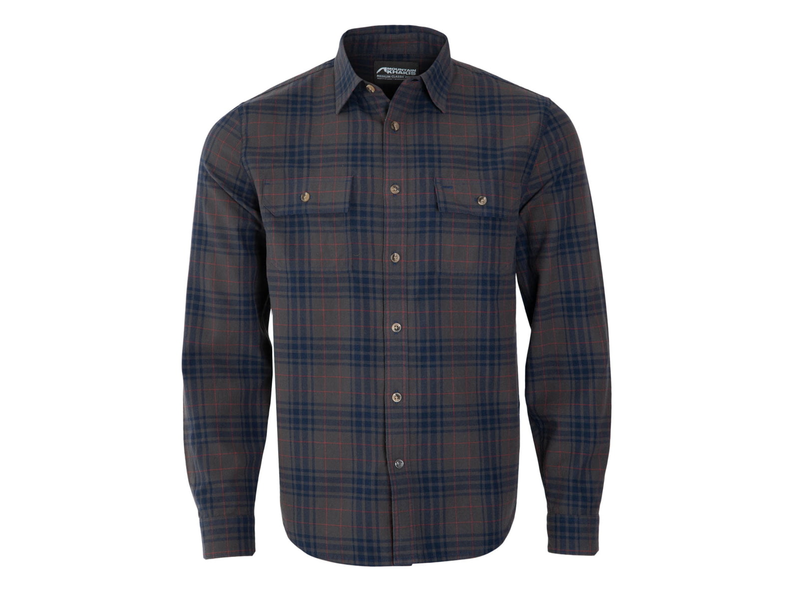 Mountain Khakis Park Flannel Shirt Classic Fit - Men's Jackson Grey M N50021JACKSON GREYM