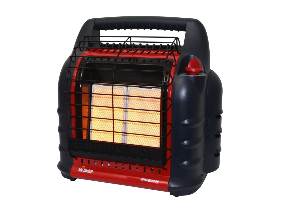 Mr. Heater Big Buddy Heater w/o Fan 4000 - 18000 BTU - Standard Red & Black F274805