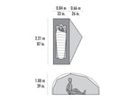 MSR FreeLite Tent Sahara 3 Person