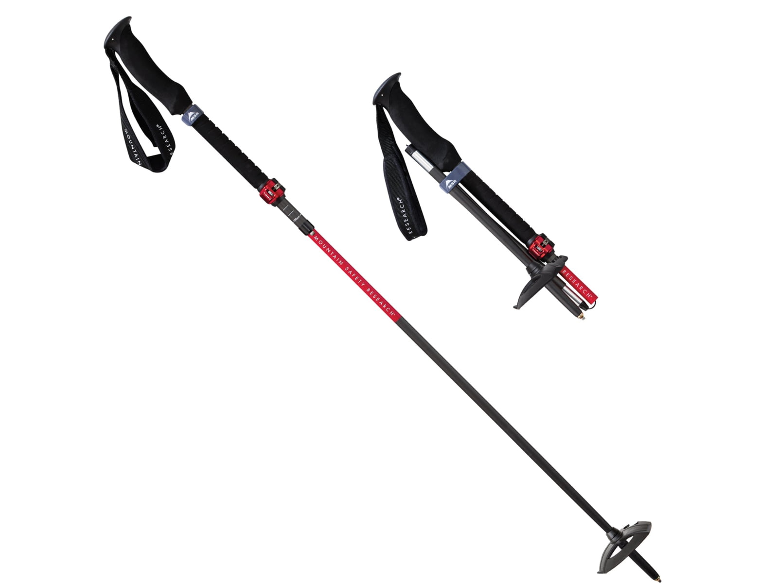 MSR DynaLock Ascent Backcountry Poles Carbon Small 100-120 CM