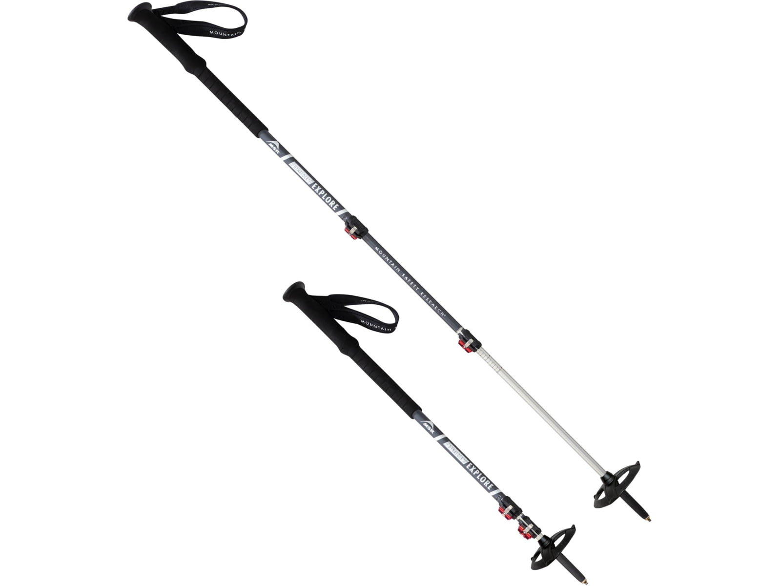 MSR DynaLock Explore Backcountry Poles Steel Gray 64-140 CM