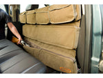 Mud River Truck Seat Organizer w/Velcro Pockets 49x27in Taupe
