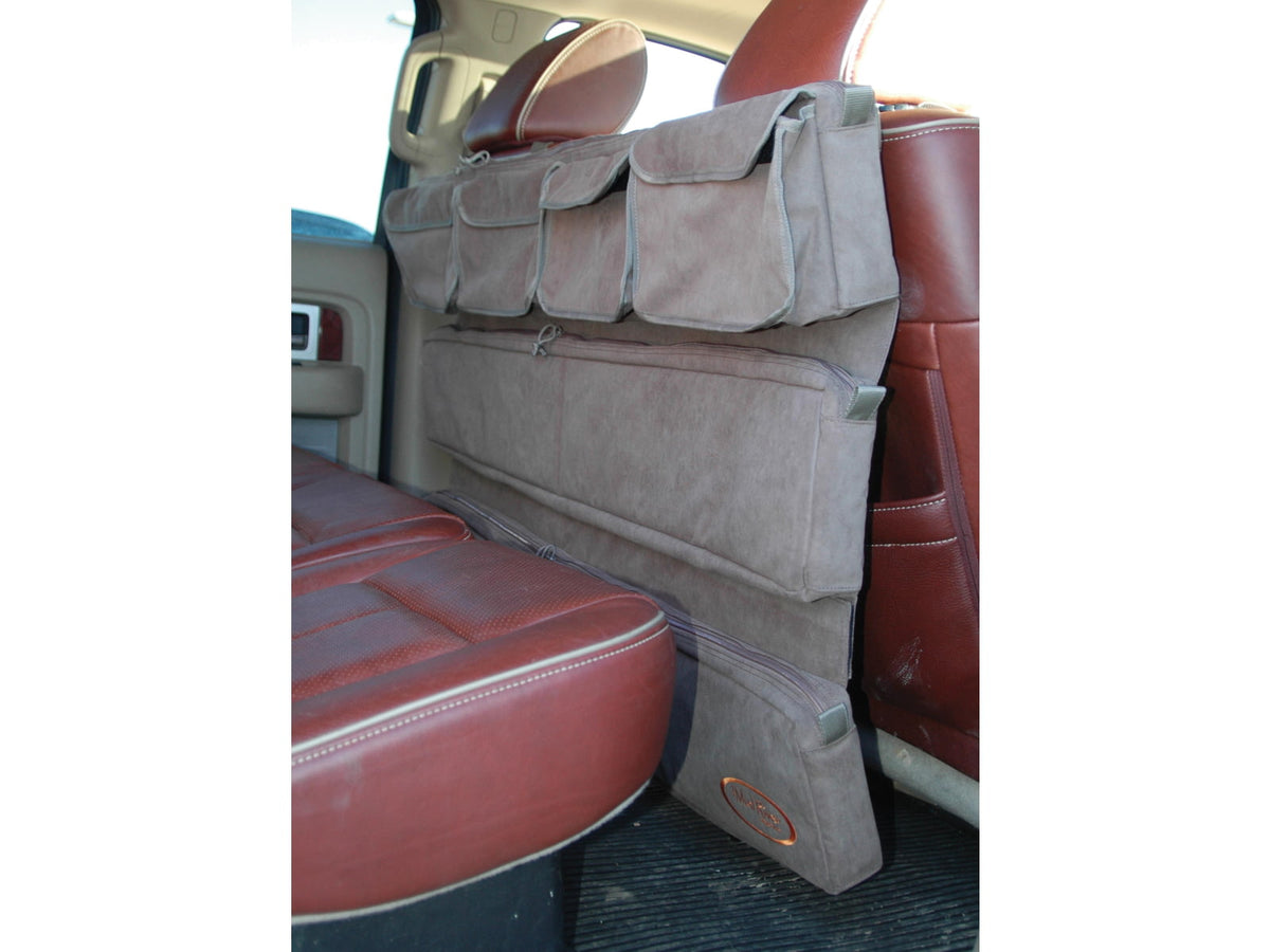 Mud River Truck Seat Organizer w/Velcro Pockets 49x27in Taupe
