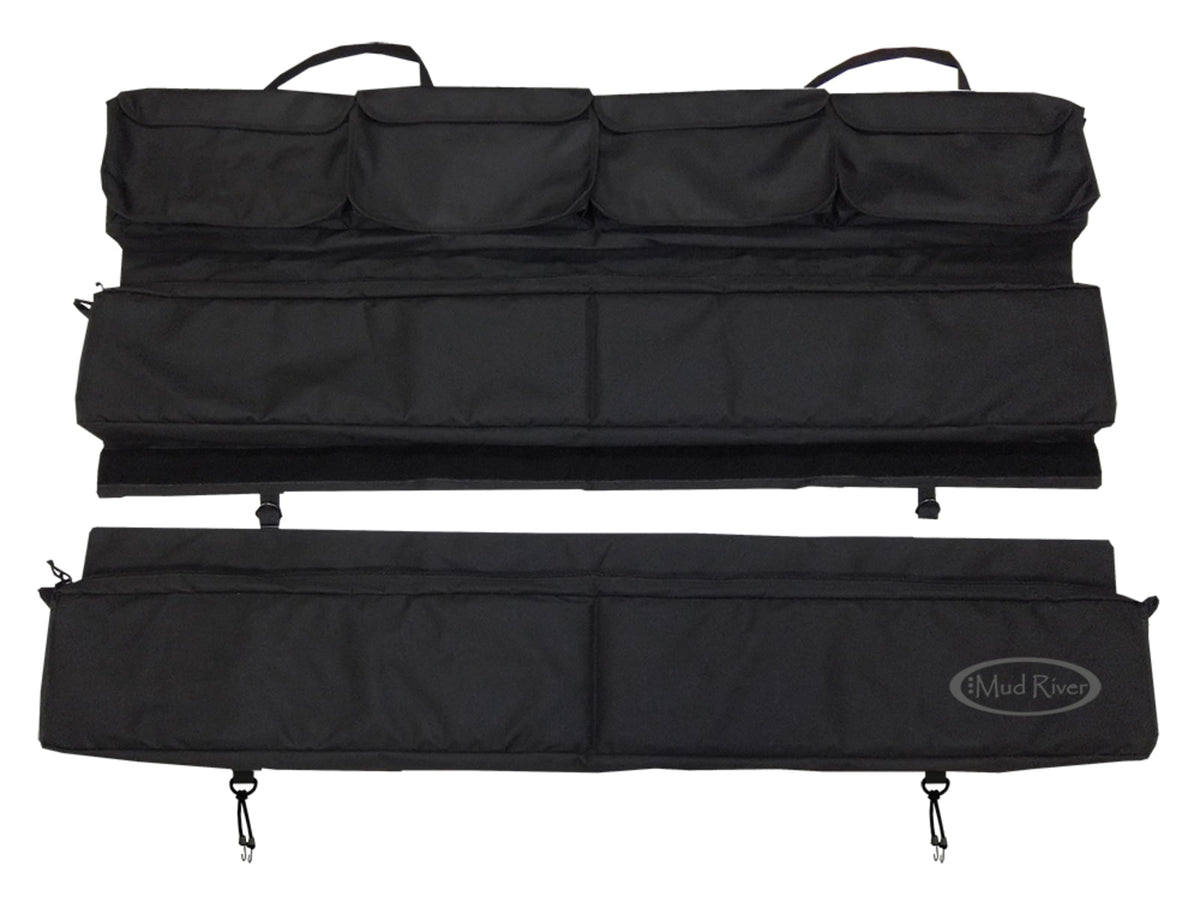 Mud River Truck Seat Organizer w/Velcro Pockets 49x27in Taupe