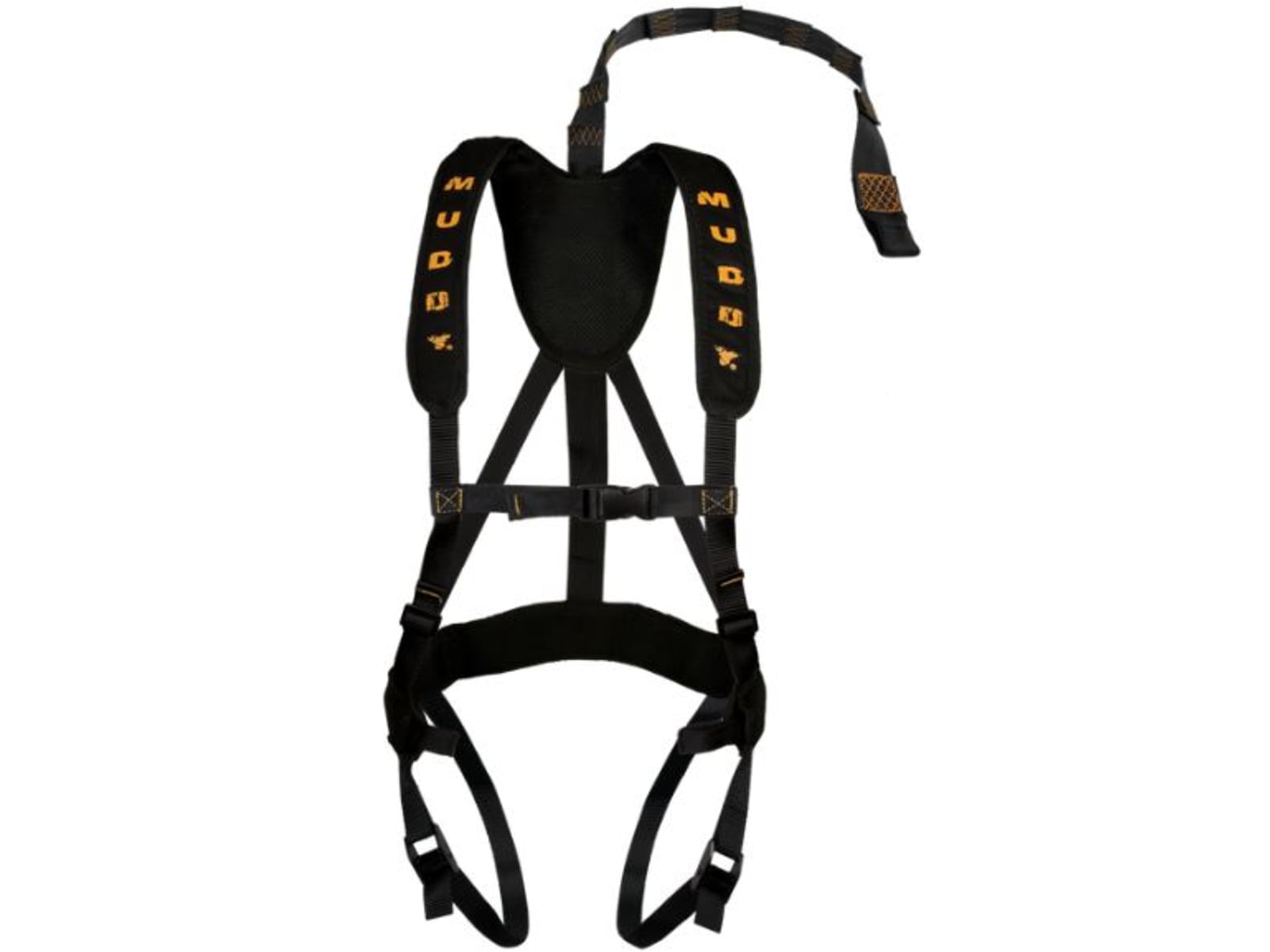 Muddy Magnum Pro Harness includes Lineman's Belt Tree Strap Suspension Releif Strap Black/Orange MSH110