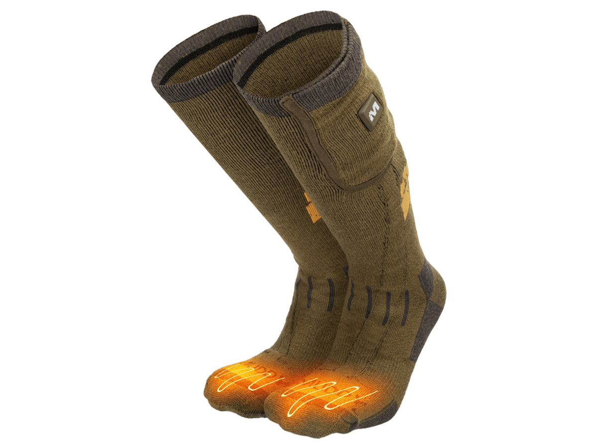 Muddy Nucleus Heated Socks - Men's Brown Clay LARGE/XL MUD-HT-SOCK-CL-LXL