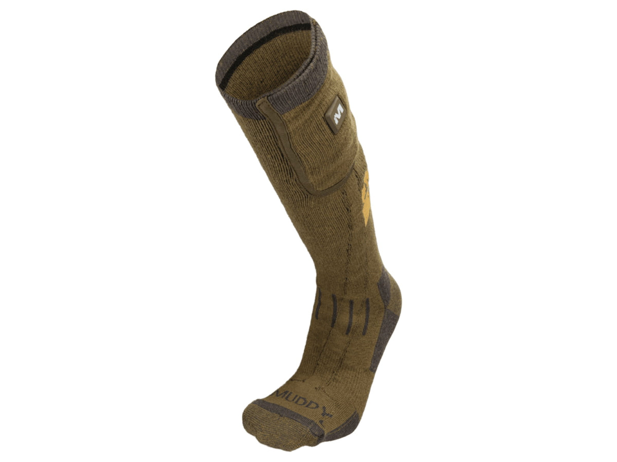 Muddy Nucleus Heated Socks - Men's Brown Clay LARGE/XL MUD-HT-SOCK-CL-LXL