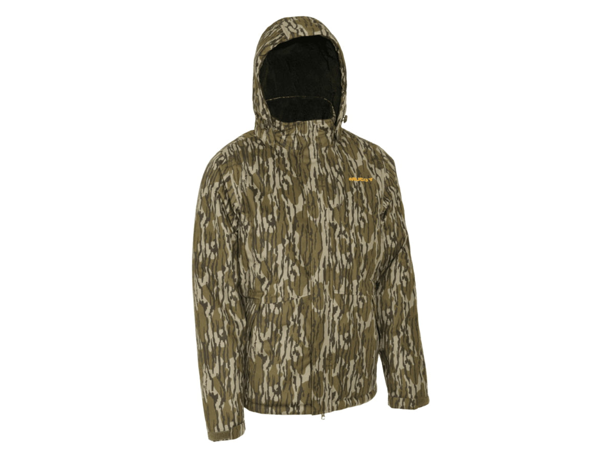 Muddy TRX Waterproof Sherpa Fleece Jacket - Men's Mossy Oak Bottomland LARGE MUD-WTP-SHJKT-MOB-L