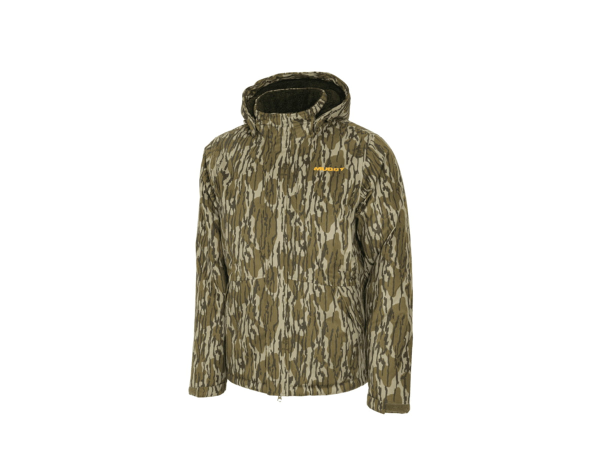Muddy TRX Waterproof Sherpa Fleece Jacket - Men's Mossy Oak Bottomland LARGE MUD-WTP-SHJKT-MOB-L