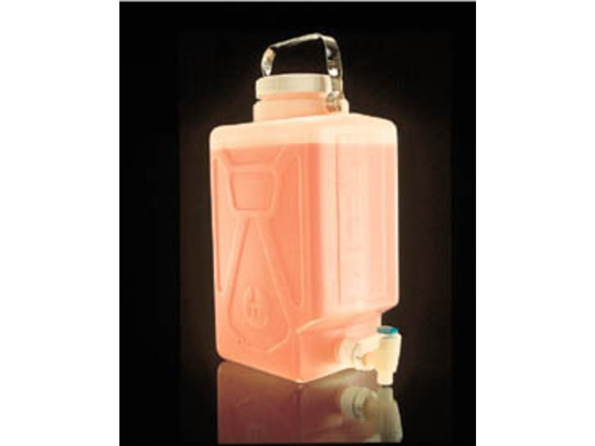 Nalge Nunc Rectangular Carboys with Spigot and Handle Fluorinated High-Density Polyethylene NALGENE DS2327-0050