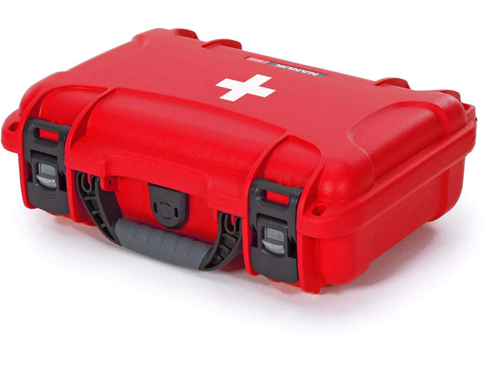 Nanuk 909 Empty First Aid Logo Case Red Small