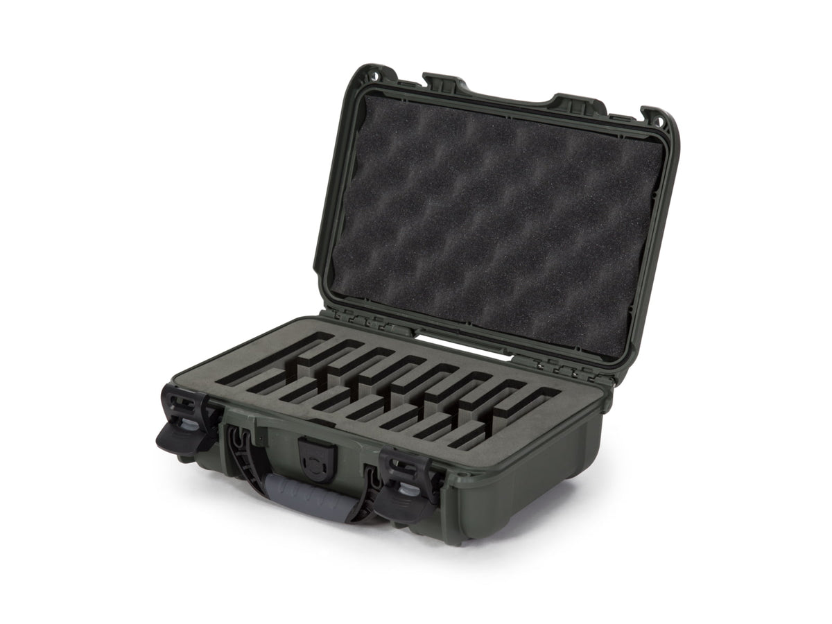 Nanuk 909 Case w/ Foam 8 Knives Olive Small