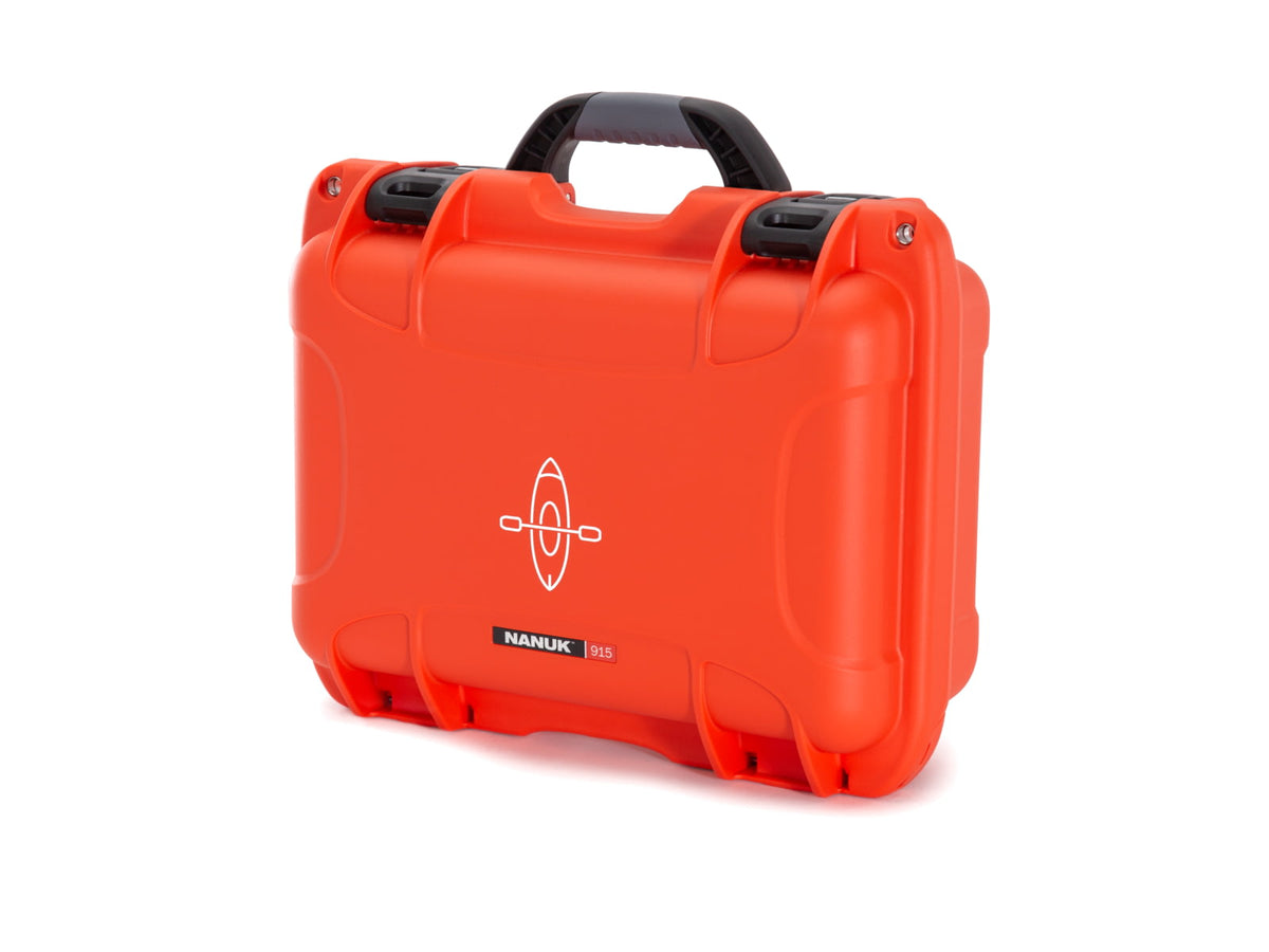 Nanuk Case 915 w/Kayak Logo Orange Medium 915S-000OR-PA0-KAY01
