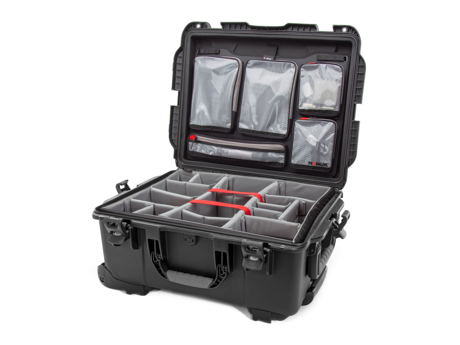Nanuk 955 Pro Photo Camera Case Kit w/Lid Organizer / Padded Divider Black Large 955S-060BK-0A0