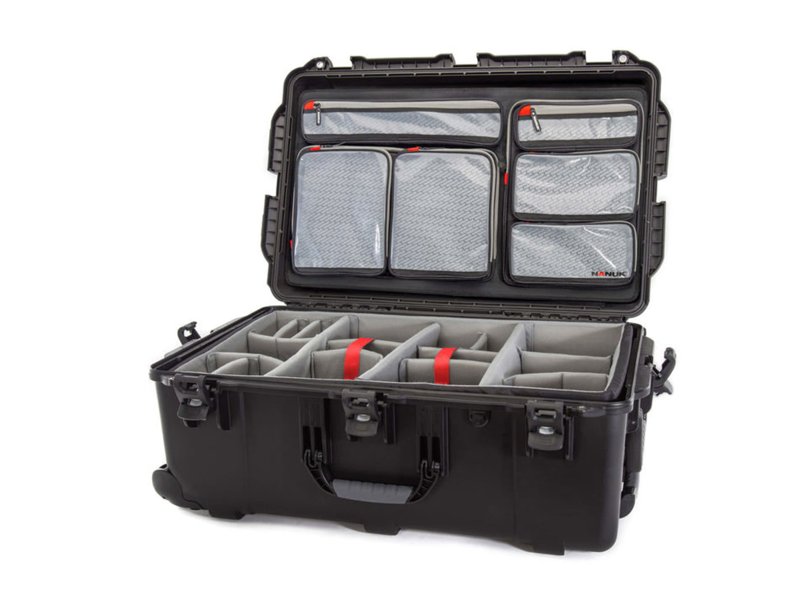 Nanuk 963 Pro Photo Camera Case Kit w/Lid Organizer / Padded Divider Black Large 963S-060BK-0A0
