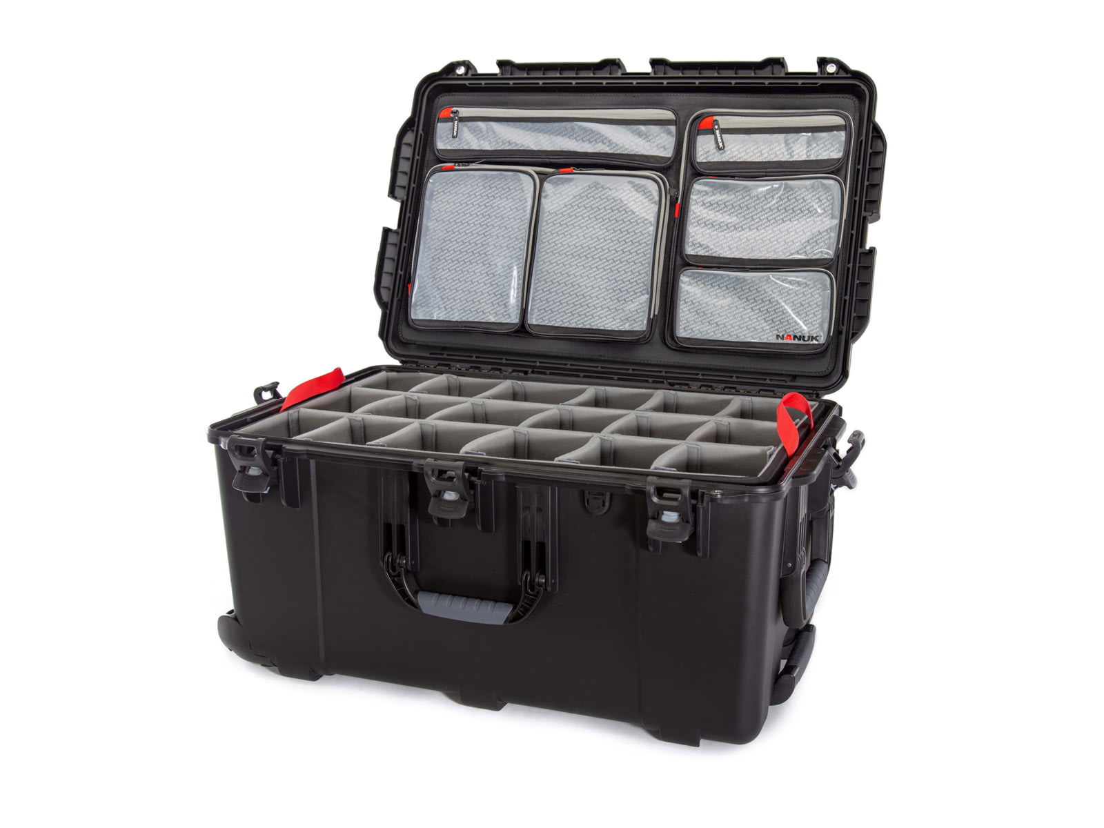 Nanuk 965 Pro Photo Camera Case Kit w/Lid Organizer / Padded Divider Black Large 965S-060BK-0A0