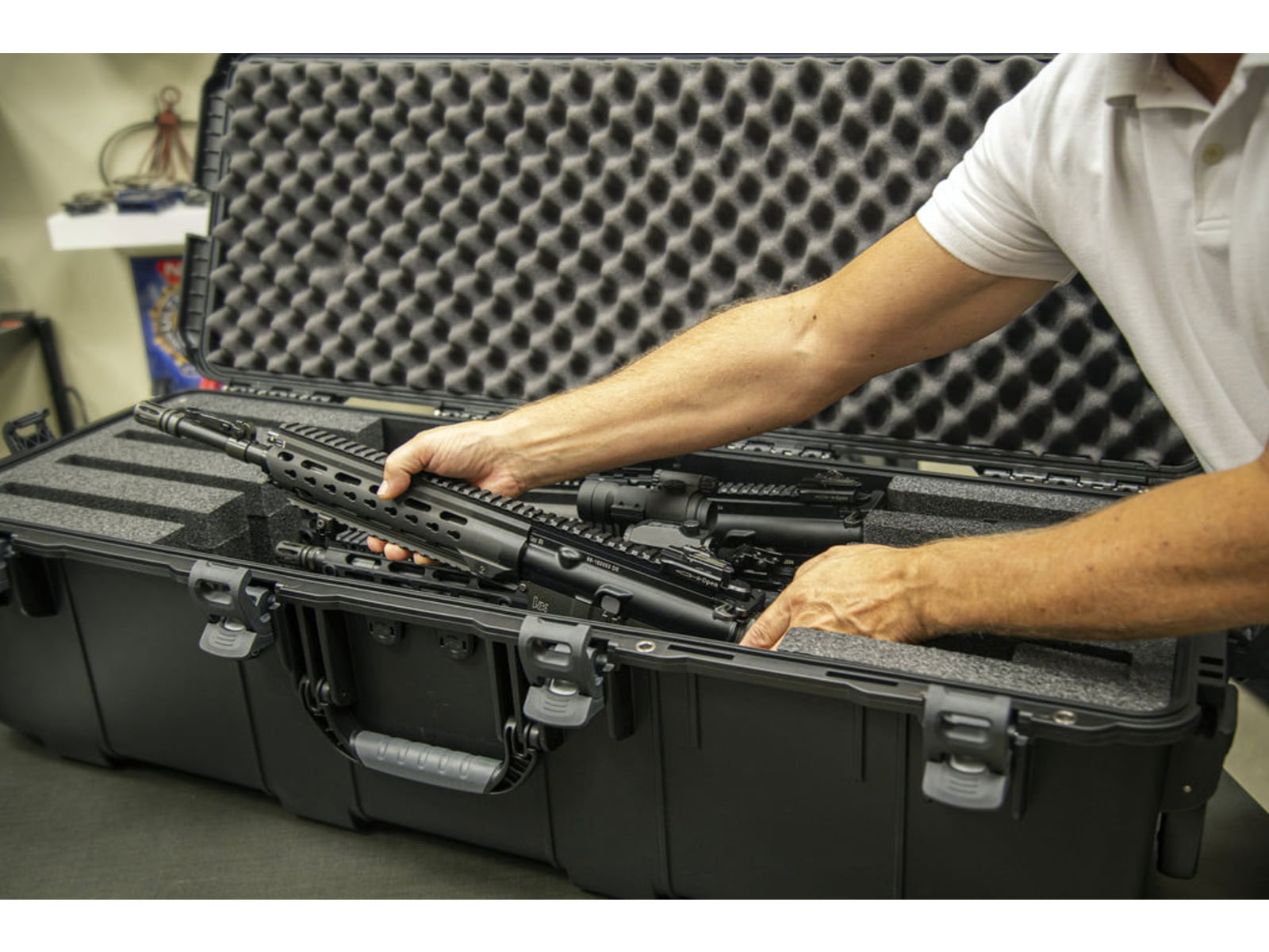 Nanuk 988 4 UP Rifle Case w/ Foam Black Long
