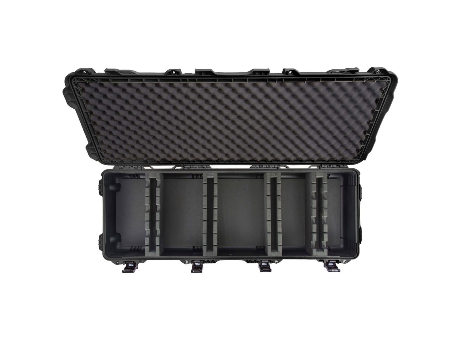 Nanuk 990 Ice Fishing Rod Case w/Foam Black Long