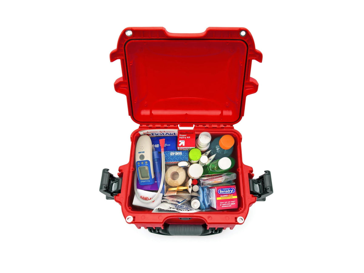 Nanuk 908 Empty First Aid Logo Case Red Small