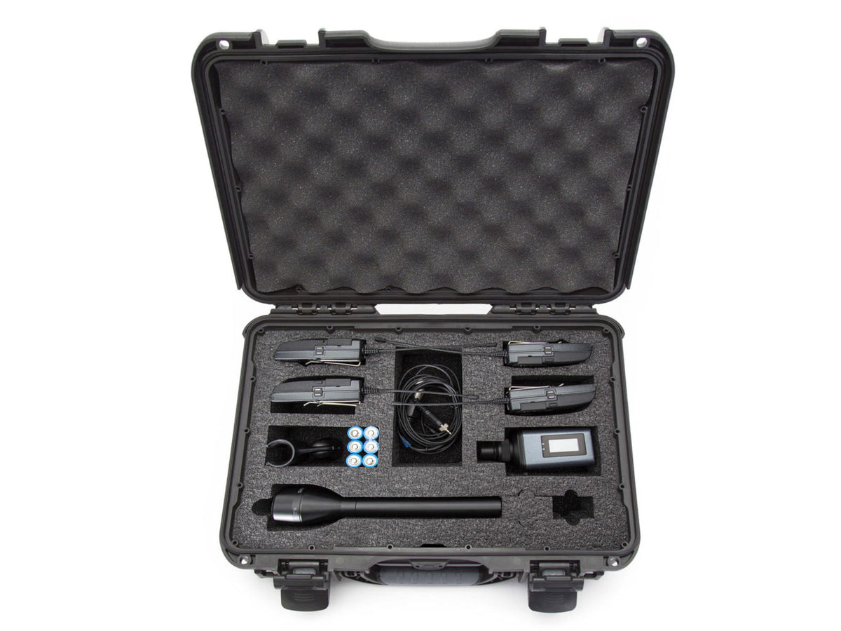 Nanuk 910 Case w/ Sennheiser ENG / 2 Senal System Black Small 910S-080BK-0A0-16805