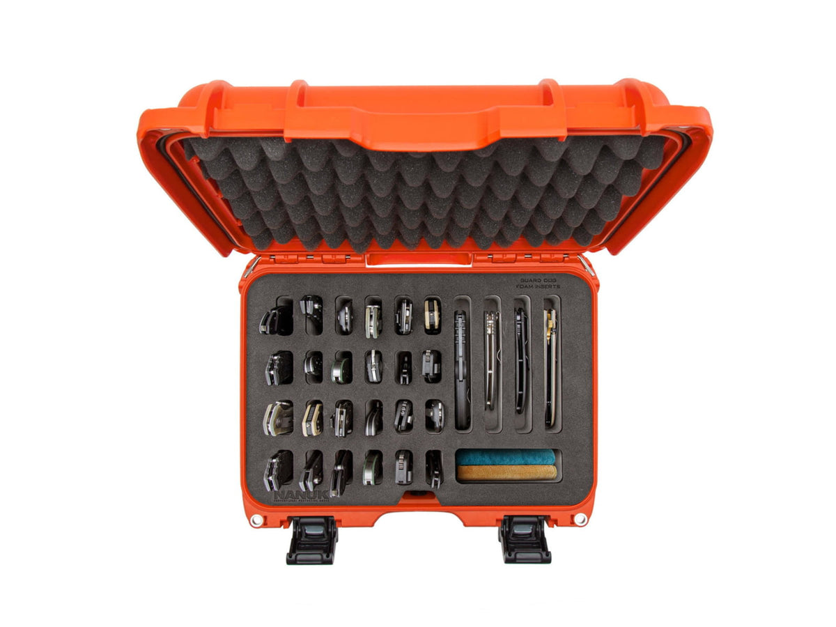 Nanuk 915 Case w/ Foam 28 Knives Orange Medium