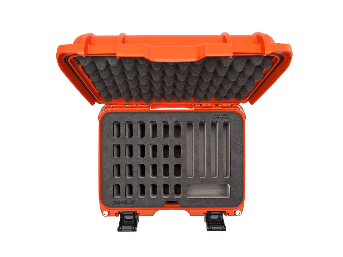 Nanuk 915 Case w/ Foam 28 Knives Orange Medium