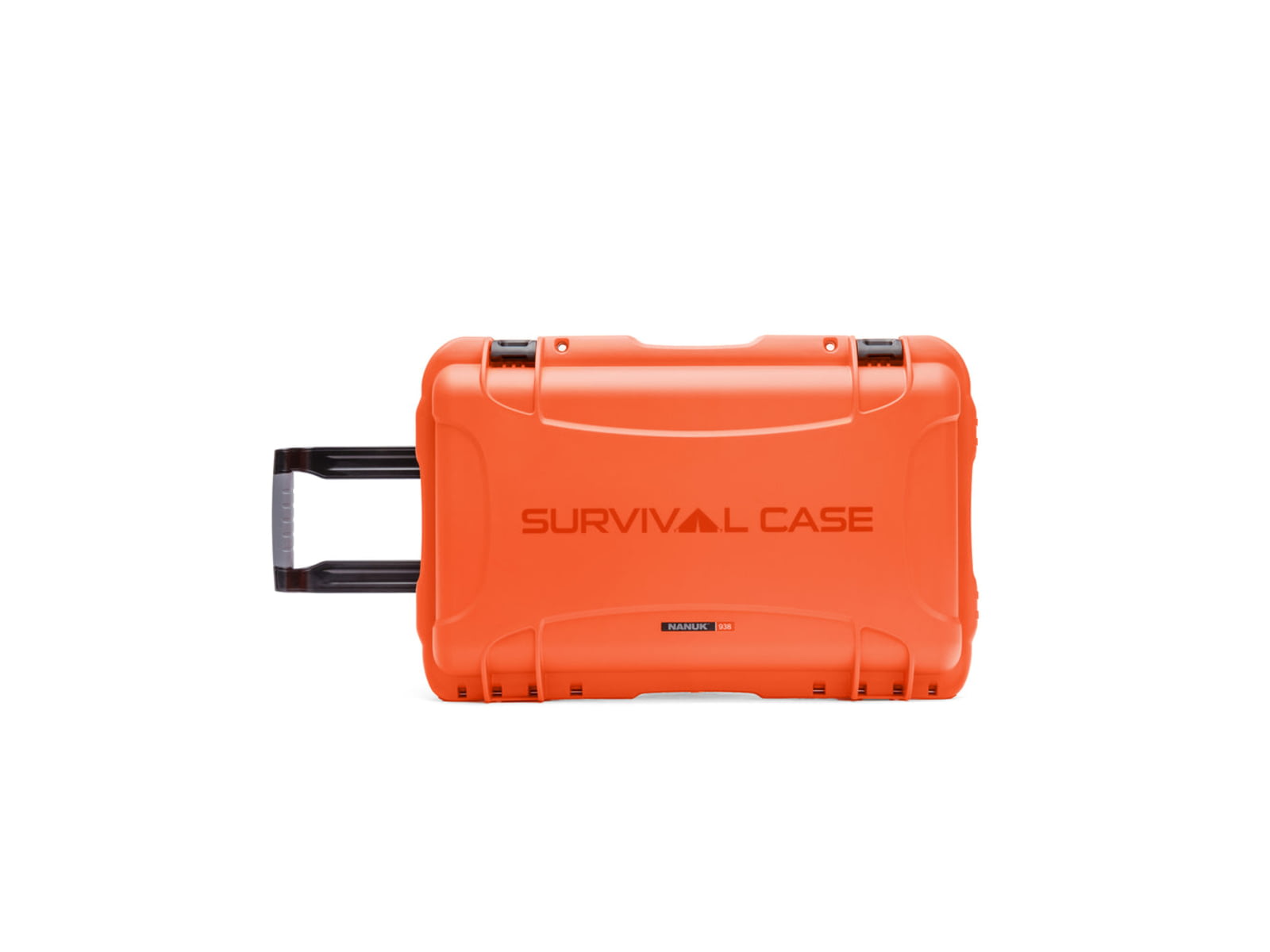 Nanuk 938 Empty Case w/Survival Logo / Lid Organizer Orange Large 938S-110OR-PA0-SRV01