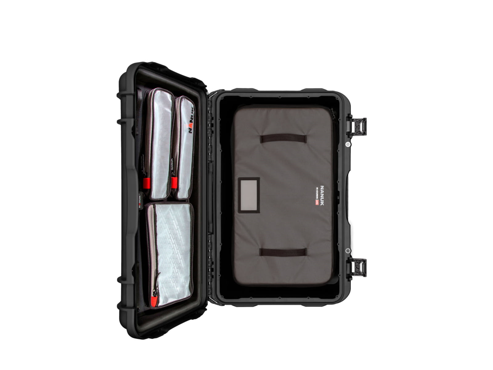 Nanuk 938 Pro Photo N-Cubik Bundle Case w/ Lid Organizer/ N-Cubik 17L Black Large 938S-330BK-0A0