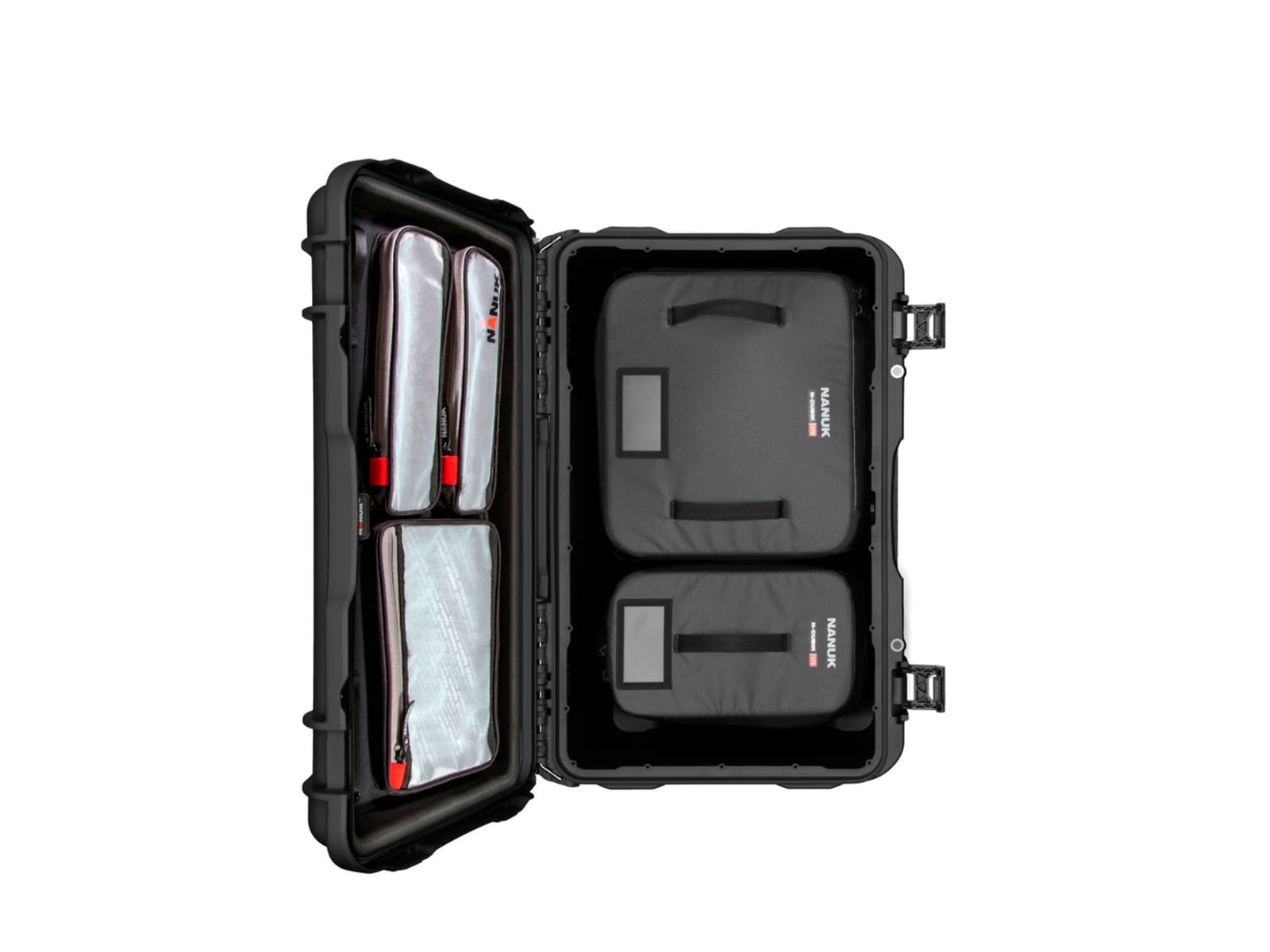Nanuk 938 Pro Photo N-Cubik Bundle Case w/ Lid Organizer/ N-Cubik 17S / N-Cubik 17M Black Large 938S-310BK-0A0