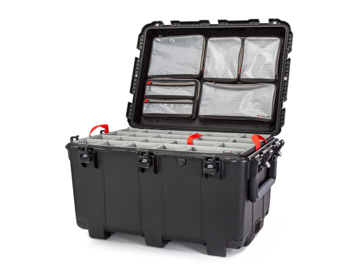 Nanuk 975 No Wheels Case w/ Divider / Lid Organizer Black Large 975T-060BK-0A0