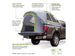 Napier Backroadz Truck Tent Full Size Crew Cab Bed Gray/Green 5.5-5.8 ft