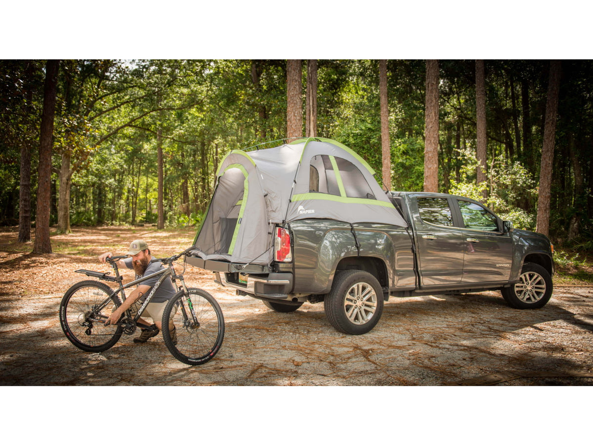 Napier Backroadz Truck Tent Full Size Crew Cab Bed Gray/Green 5.5-5.8 ft