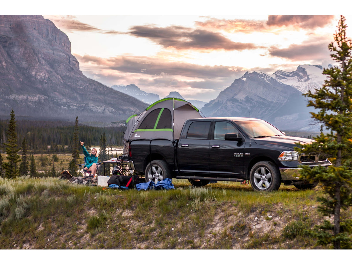 Napier Backroadz Truck Tent Full Size Crew Cab Bed Gray/Green 5.5-5.8 ft