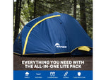 Napier Lite Pack Tent Blue/Gray/Yellow 7.3ft x 6.8ft 91200