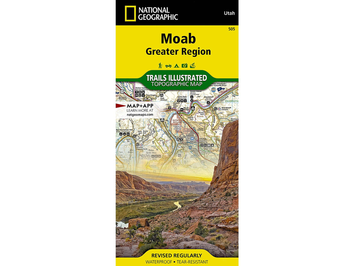 National Geographic Books Moab Greater Region Map No.505 TI00000505