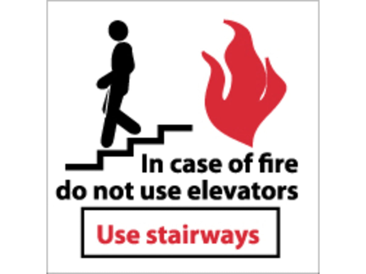 National Marker Sign In Case Of Fire Do Not Use S31P